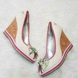 Alfani Bow Polka Dot Wedges